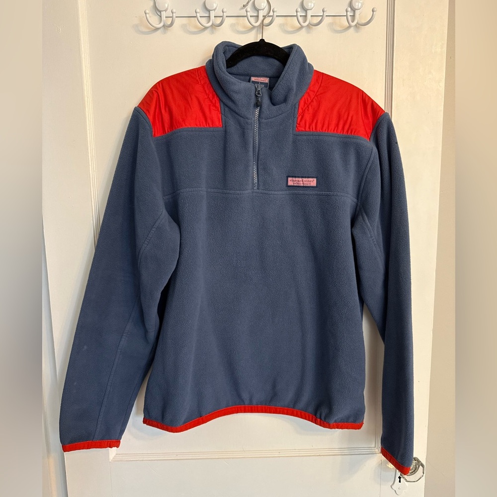 Vineyard Vines Martha's Vineyard 1/4 Zip Fleece‎ Pullover Sweater Mens